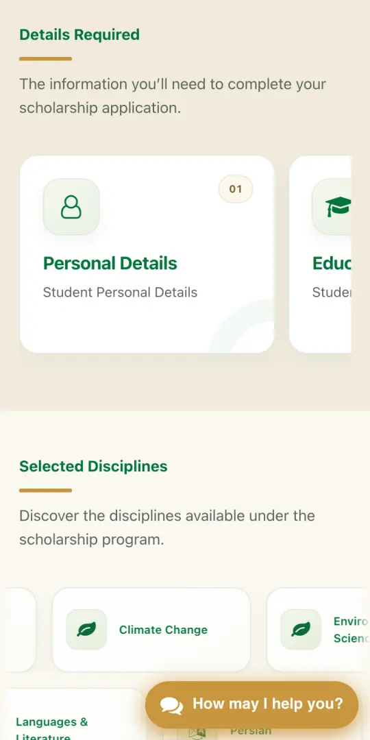 Step 4 of 4: Keep personal, education and income details ready