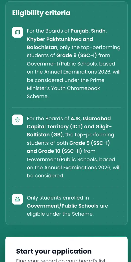 Read the eligibility rule for your board Step 2 of 6: Read the eligibility rule for your board
