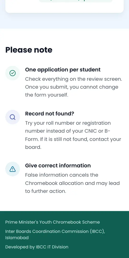 One application only. You cannot edit it after submitting Step 6 of 6: One application only. You cannot edit it after submitting